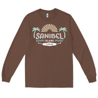 Chestnut sanibel island retro style florida t shirt Long Sleeve Tee - linhVisuals