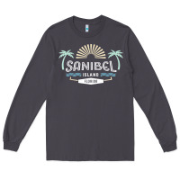 Smoke sanibel island retro style florida t shirt Long Sleeve Tee - linhVisuals