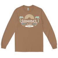 Toasted Coconut sanibel island retro style florida t shirt Long Sleeve Tee - linhVisuals
