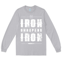 Moon Dust iron sharpens iron proverbs christian bible verse religious pullover h Long Sleeve Tee - linhVisuals