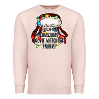 Pale Pink this is my Christmas movie watching Premium Sweatshirt - Jasminsmagicworld