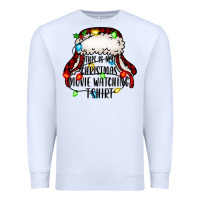 White this is my Christmas movie watching Premium Sweatshirt - Jasminsmagicworld
