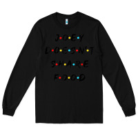 Black funny joey doesn't share food how you doin quoted friends t shirt Long Sleeve Tee - linhVisuals