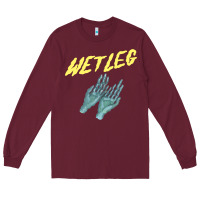 Burgundy wetleg merch Long Sleeve Tee - linhVisuals
