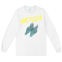 White wetleg merch Long Sleeve Tee - linhVisuals