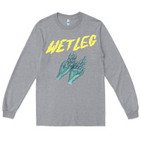 Heather Grey wetleg merch Long Sleeve Tee - linhVisuals