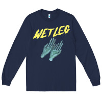 Navy wetleg merch Long Sleeve Tee - linhVisuals