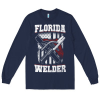 Navy welding longsleeves t shirt florida fl american welder gifts Long Sleeve Tee - linhVisuals