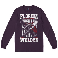 Plum welding longsleeves t shirt florida fl american welder gifts Long Sleeve Tee - linhVisuals