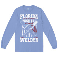Colony Blue welding longsleeves t shirt florida fl american welder gifts Long Sleeve Tee - linhVisuals