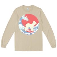 Mushroom bedlington terrier t  shirt bedlington terrier gifts   ocean waves sur Long Sleeve Tee - linhVisuals