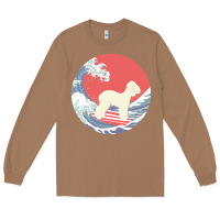Toasted Coconut bedlington terrier t  shirt bedlington terrier gifts   ocean waves sur Long Sleeve Tee - linhVisuals