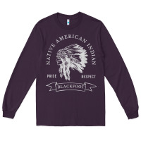Plum blackfoot tribe native american indian pride respect darker t shirt Long Sleeve Tee - linhVisuals