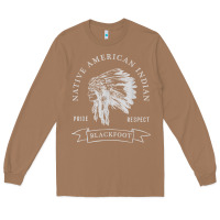 Toasted Coconut blackfoot tribe native american indian pride respect darker t shirt Long Sleeve Tee - linhVisuals