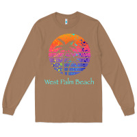West Palm Beach Tropical T Shirt For Family Vacations Long Sleeve Tee | Teevron