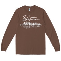 Boston Skyline T Shirt For Women, Men, Girls & Boys Long Sleeve Tee | Teevron