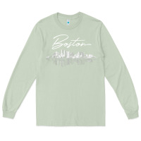 Matcha boston skyline t shirt for women, men, girls & boys Long Sleeve Tee - linhVisuals