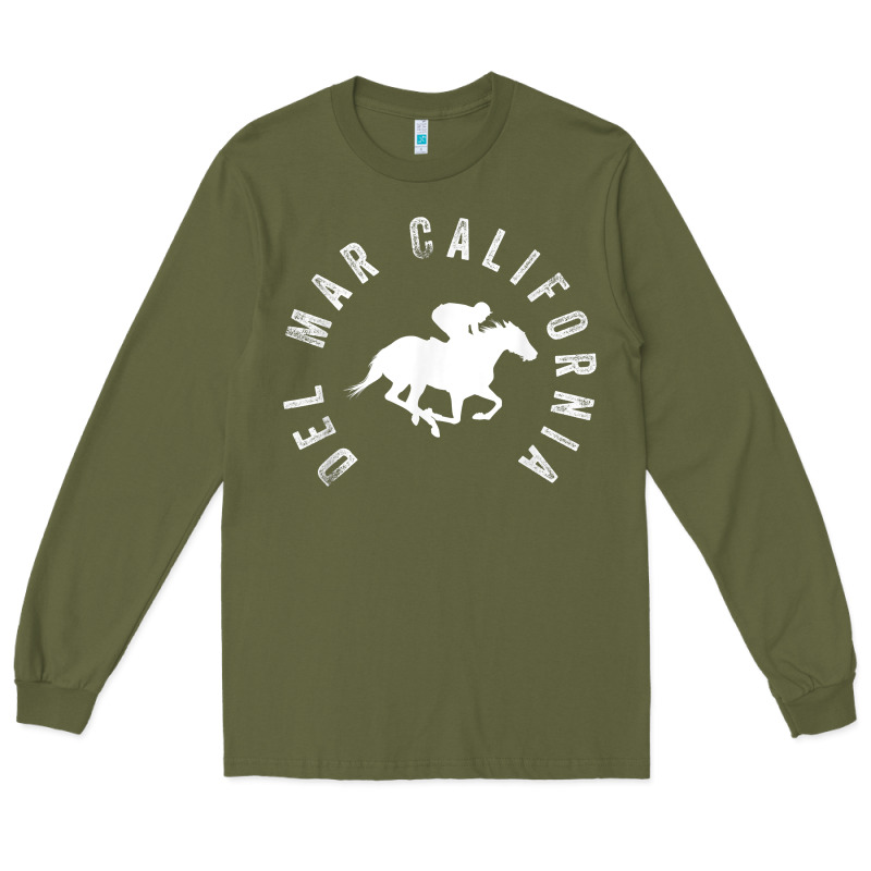Del Mar California Horse Racing T Shirt Long Sleeve Tee by linhVisuals | Teevron