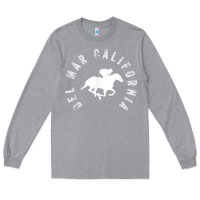 Heather Grey del mar california horse racing t shirt Long Sleeve Tee - linhVisuals