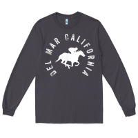 Smoke del mar california horse racing t shirt Long Sleeve Tee - linhVisuals