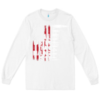 White all faster than dialing 911 american flag gun lover for men t shirt Long Sleeve Tee - linhVisuals