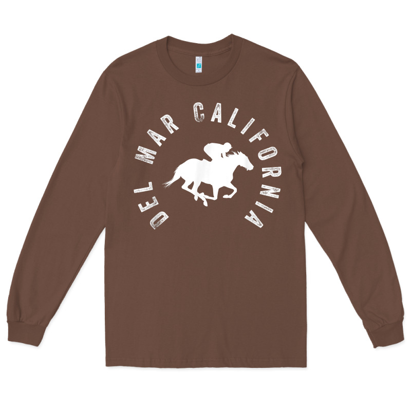 Del Mar California Horse Racing T Shirt Long Sleeve Tee by linhVisuals | Teevron