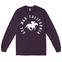 Plum del mar california horse racing t shirt Long Sleeve Tee - linhVisuals