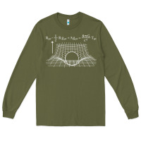 Army Green einstein’s field equations science geek gift idea math lover t shirt Long Sleeve Tee - linhVisuals
