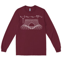 Burgundy einstein’s field equations science geek gift idea math lover t shirt Long Sleeve Tee - linhVisuals