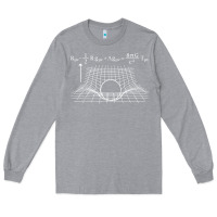 Heather Grey einstein’s field equations science geek gift idea math lover t shirt Long Sleeve Tee - linhVisuals