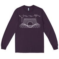 Plum einstein’s field equations science geek gift idea math lover t shirt Long Sleeve Tee - linhVisuals