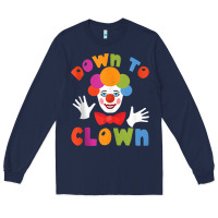 Navy down to clown funny circus tank top Long Sleeve Tee - linhVisuals
