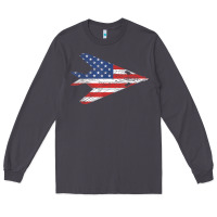 Smoke f 117 stealth nighthawk aircraft american flag f117 t shirt Long Sleeve Tee - linhVisuals