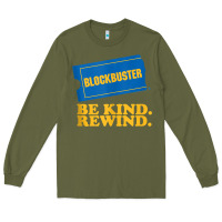 Army Green blockbuster be kind rewind tank top Long Sleeve Tee - linhVisuals