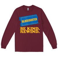 Burgundy blockbuster be kind rewind tank top Long Sleeve Tee - linhVisuals
