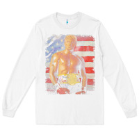 White funny boxer trump trump rocky meme t shirt Long Sleeve Tee - linhVisuals