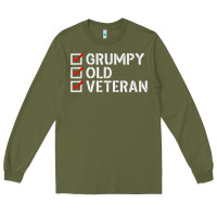 Grumpy Old Veteran Patriotic American Military Veteran T Shirt Long Sleeve Tee | Teevron