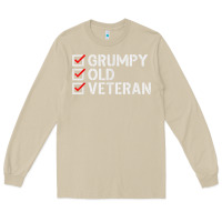 Mushroom grumpy old veteran patriotic american military veteran t shirt Long Sleeve Tee - linhVisuals