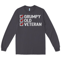 Smoke grumpy old veteran patriotic american military veteran t shirt Long Sleeve Tee - linhVisuals