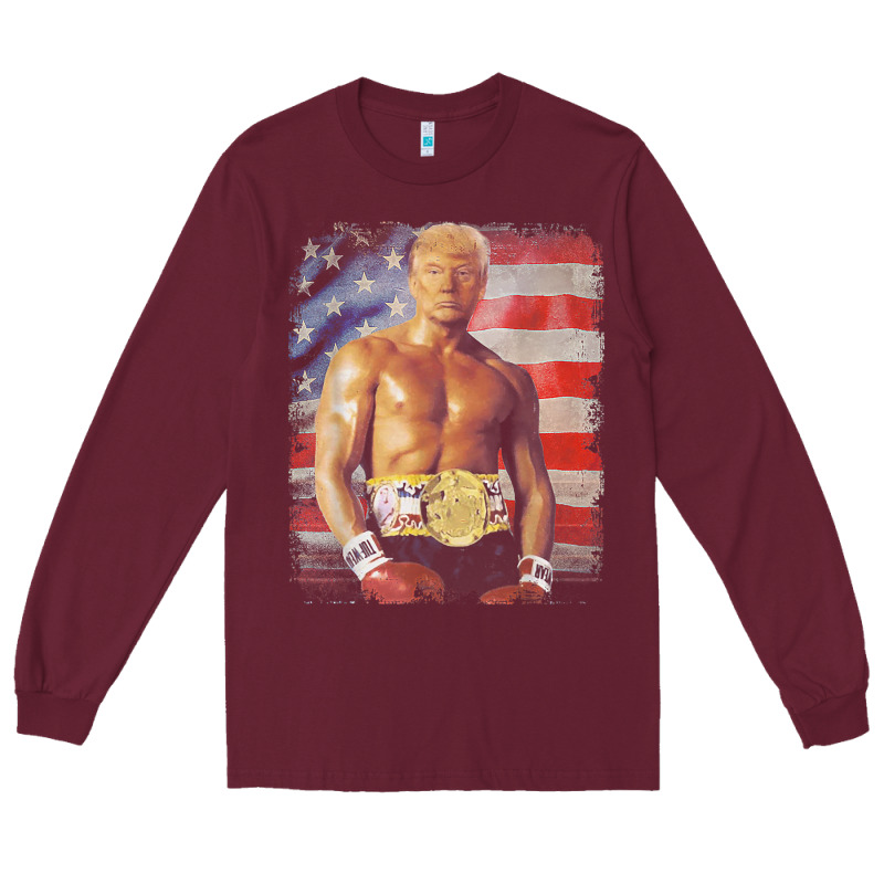 Funny Boxer Trump Trump Rocky Meme T Shirt Long Sleeve Tee by linhVisuals | Teevron