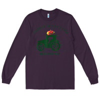 Plum diddly squat farm green, tractor tee for farmer t shirt Long Sleeve Tee - linhVisuals