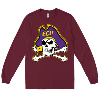 Burgundy The east carolina pirates Long Sleeve Tee - linhVisuals