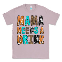 Lilac Mama Needs a Drink Classic Tee - CowCowDesign