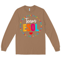 Toasted Coconut back to school teachers crew students   team esol teacher t shirt Long Sleeve Tee - linhVisuals