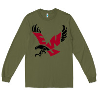 Army Green The eastern washington eagles Long Sleeve Tee - linhVisuals