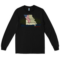 Black fort leonard wood fort lost in the woods missouri pullover hoodie Long Sleeve Tee - linhVisuals