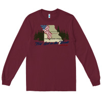 Burgundy fort leonard wood fort lost in the woods missouri pullover hoodie Long Sleeve Tee - linhVisuals
