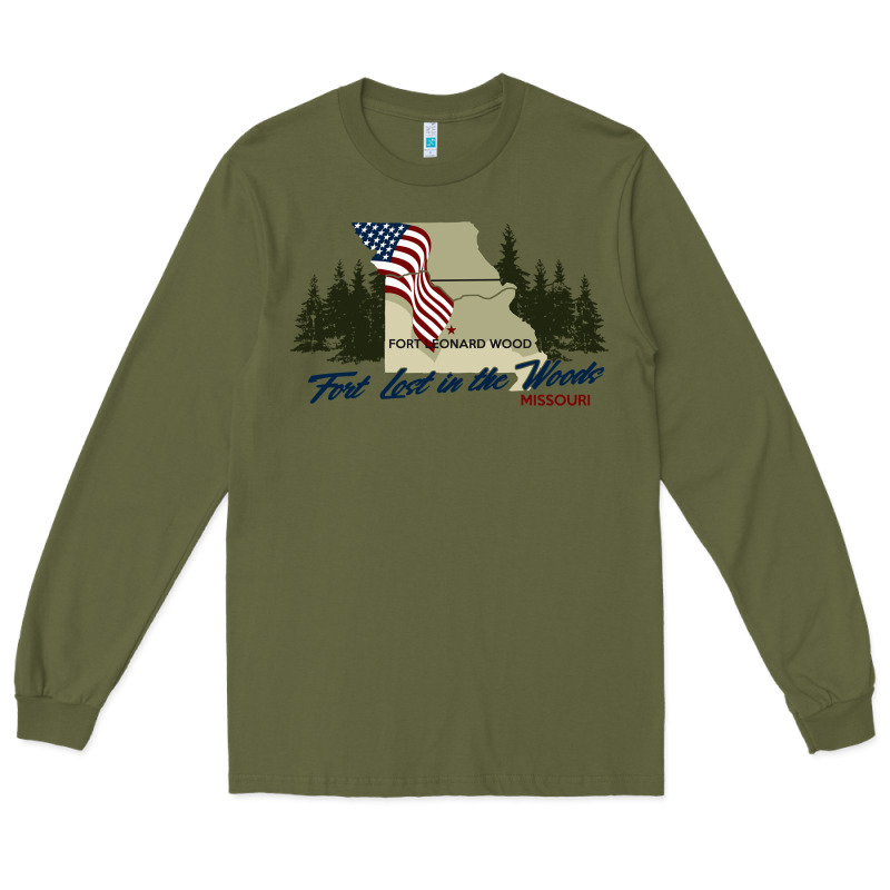 Fort Leonard Wood Fort Lost In The Woods Missouri Pullover Hoodie Long Sleeve Tee by linhVisuals | Teevron