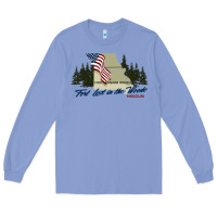 Colony Blue fort leonard wood fort lost in the woods missouri pullover hoodie Long Sleeve Tee - linhVisuals