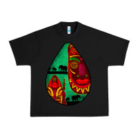Black african masks teardrop  3 Urban Heavy Tee - BundleAndBundleShop